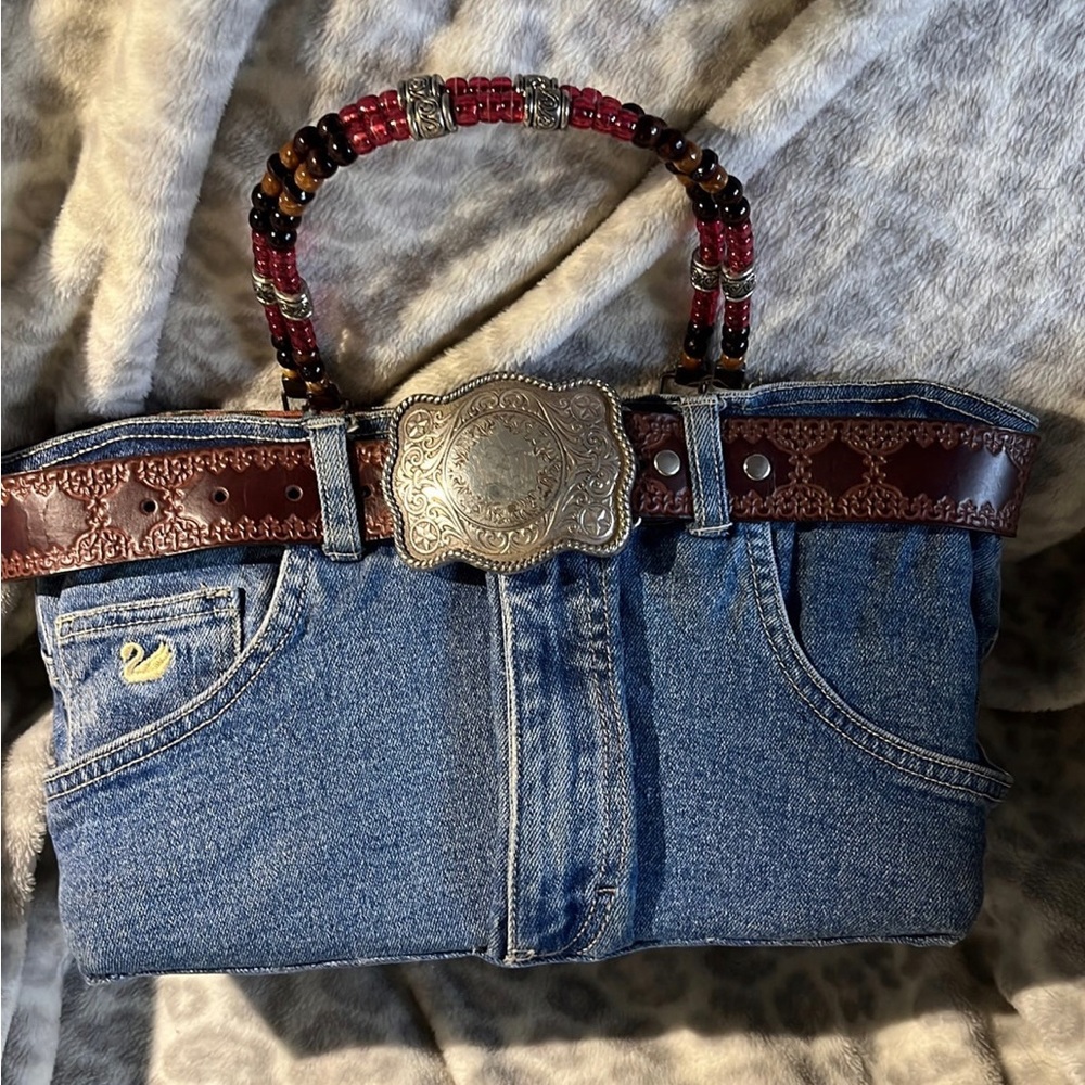 Original Bootie Bag Gloria Vanderbilt Denim Purse